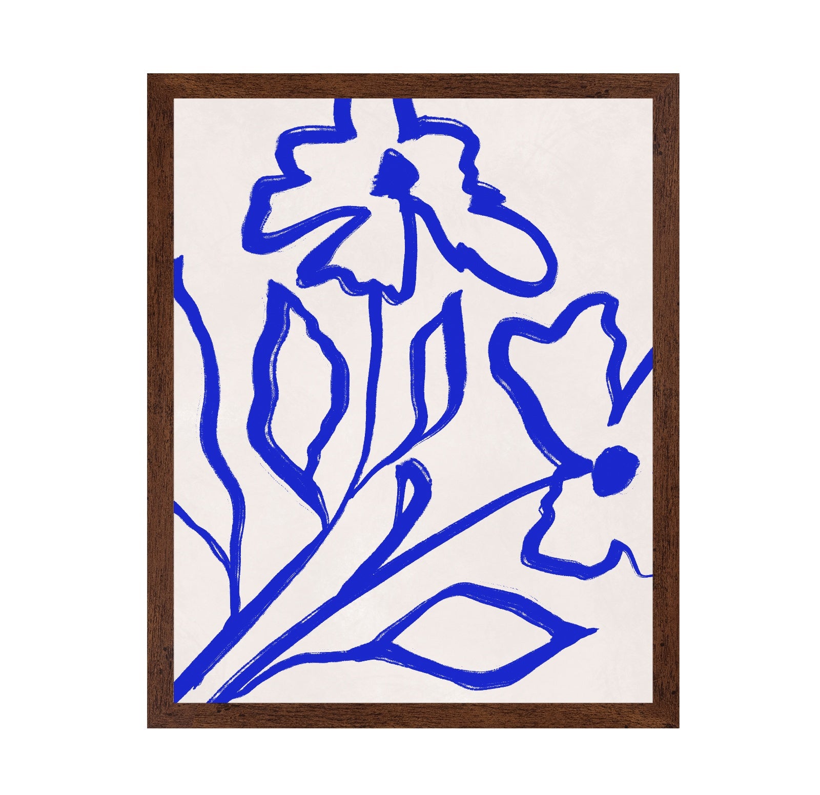 Blue Floral Line