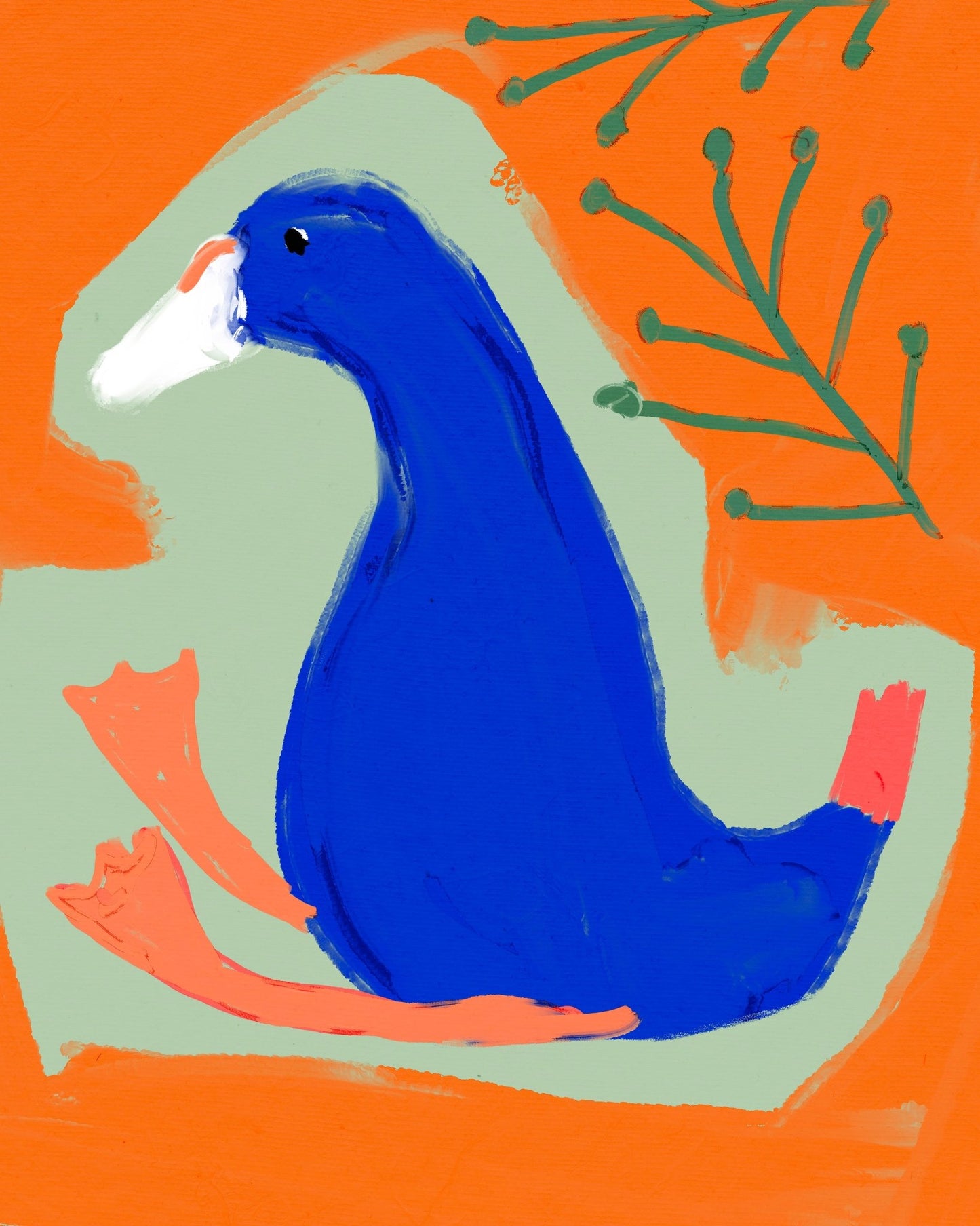 Blue Duck Portrait