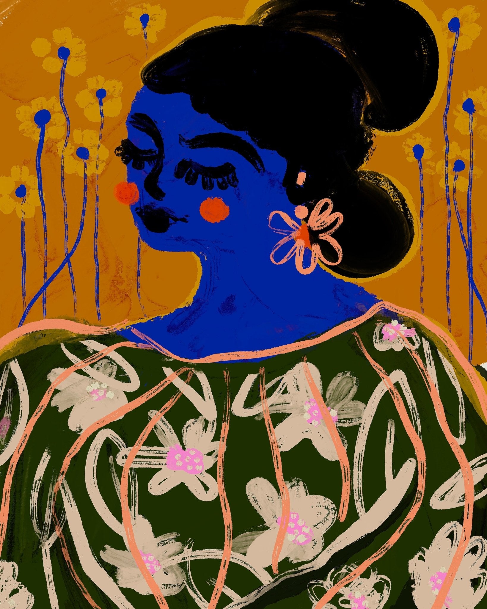Blue Muse Portrait