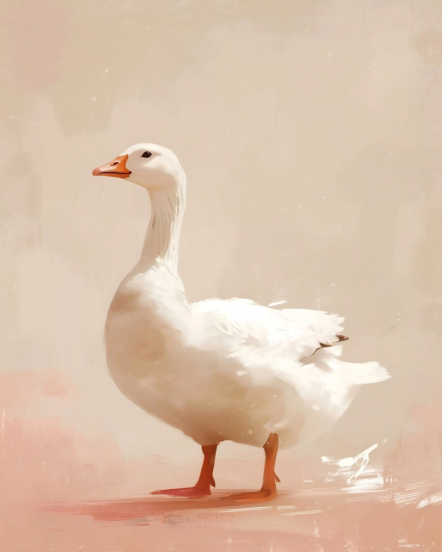 White Goose Portrait No2