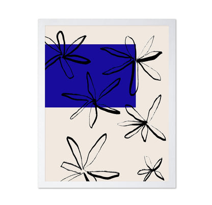 Indigo Floral Sketch