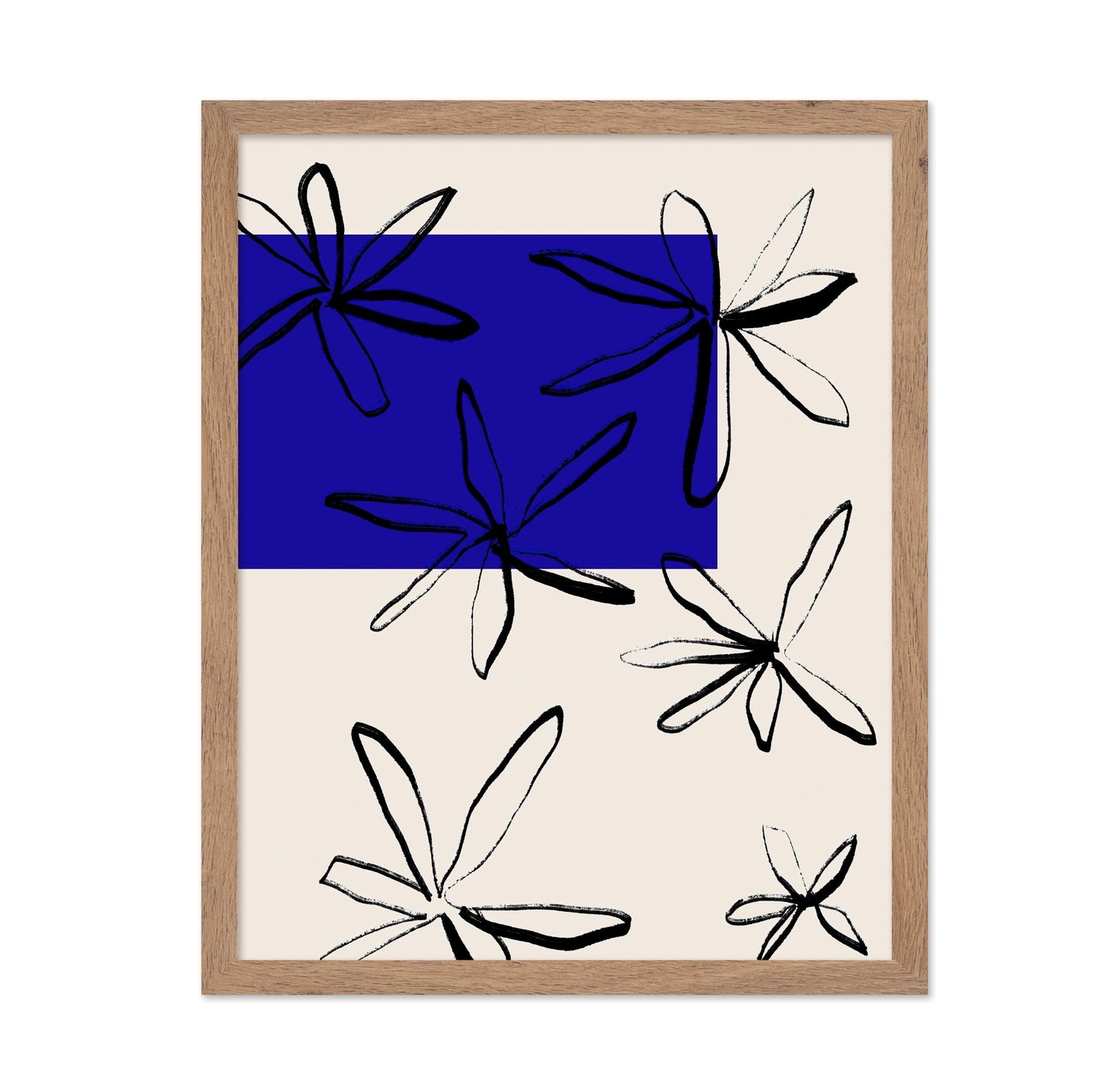 Indigo Floral Sketch