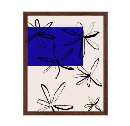 Indigo Floral Sketch