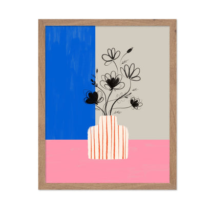 Floral Vase Contrast