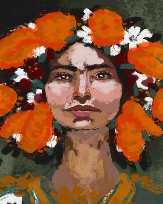 Floral Crown Portrait No2