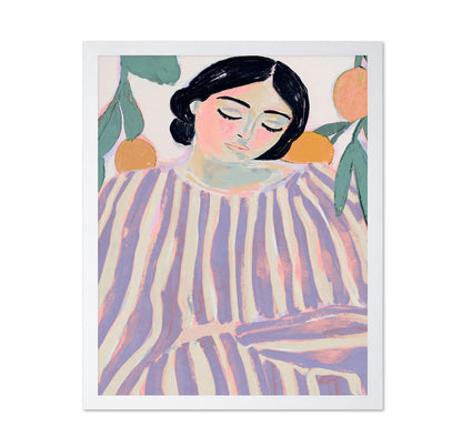 Resting Striped Woman