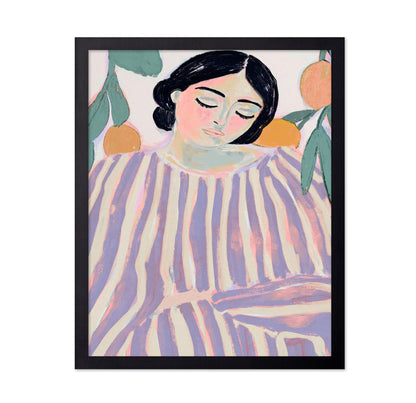 Resting Striped Woman