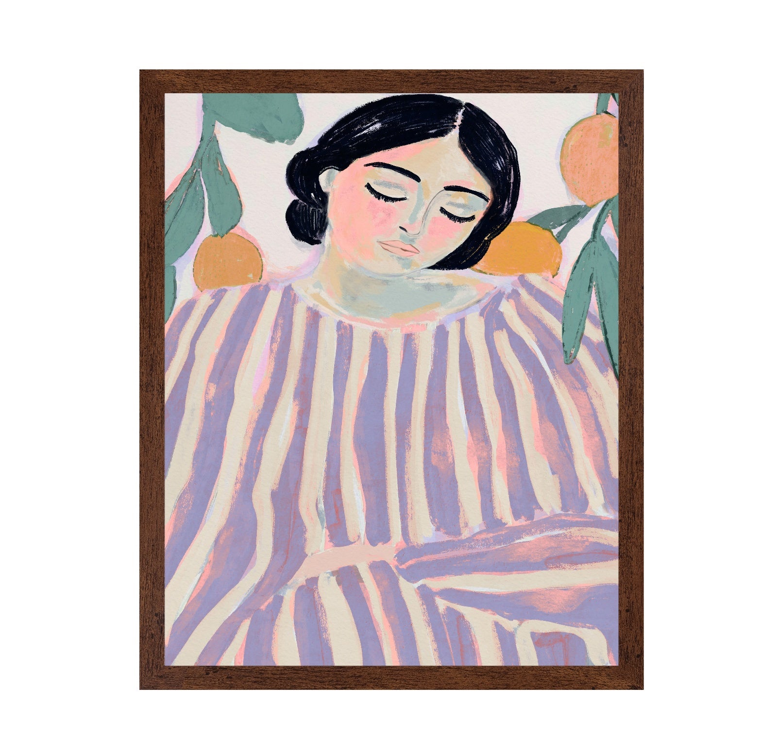 Resting Striped Woman