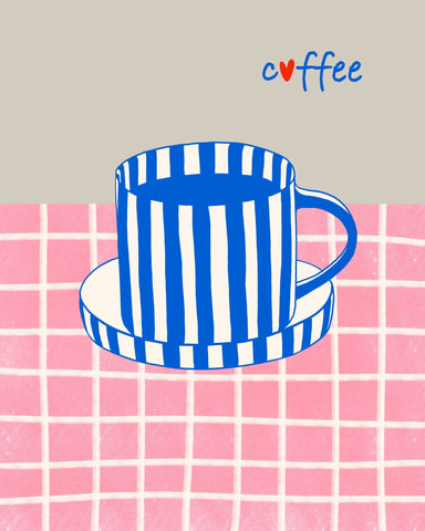 Striped Coffee Cup