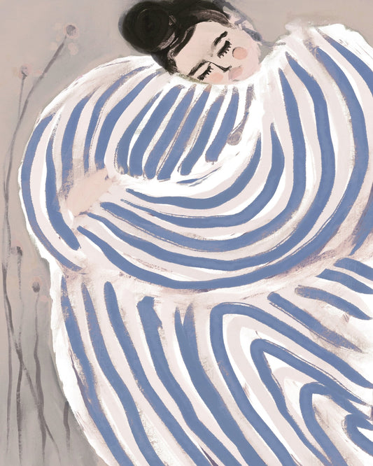 Curled Striped Figure