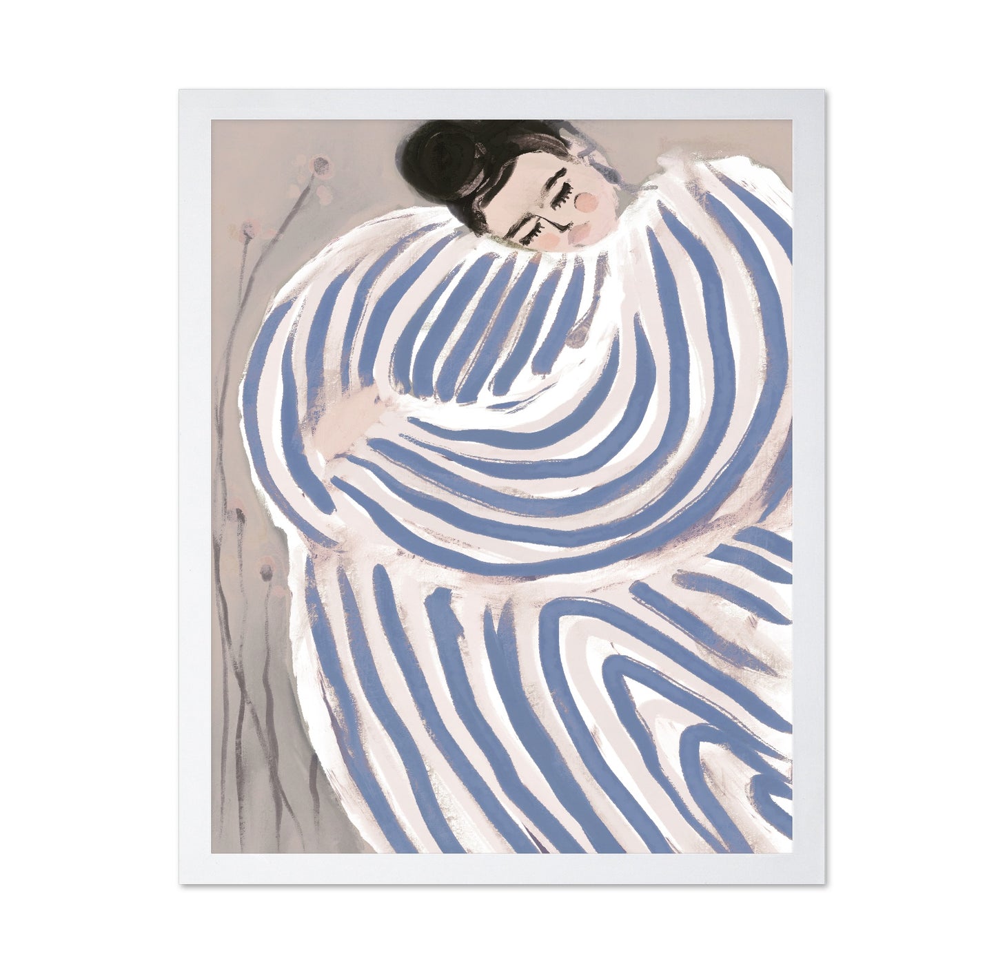 Curled Striped Figure