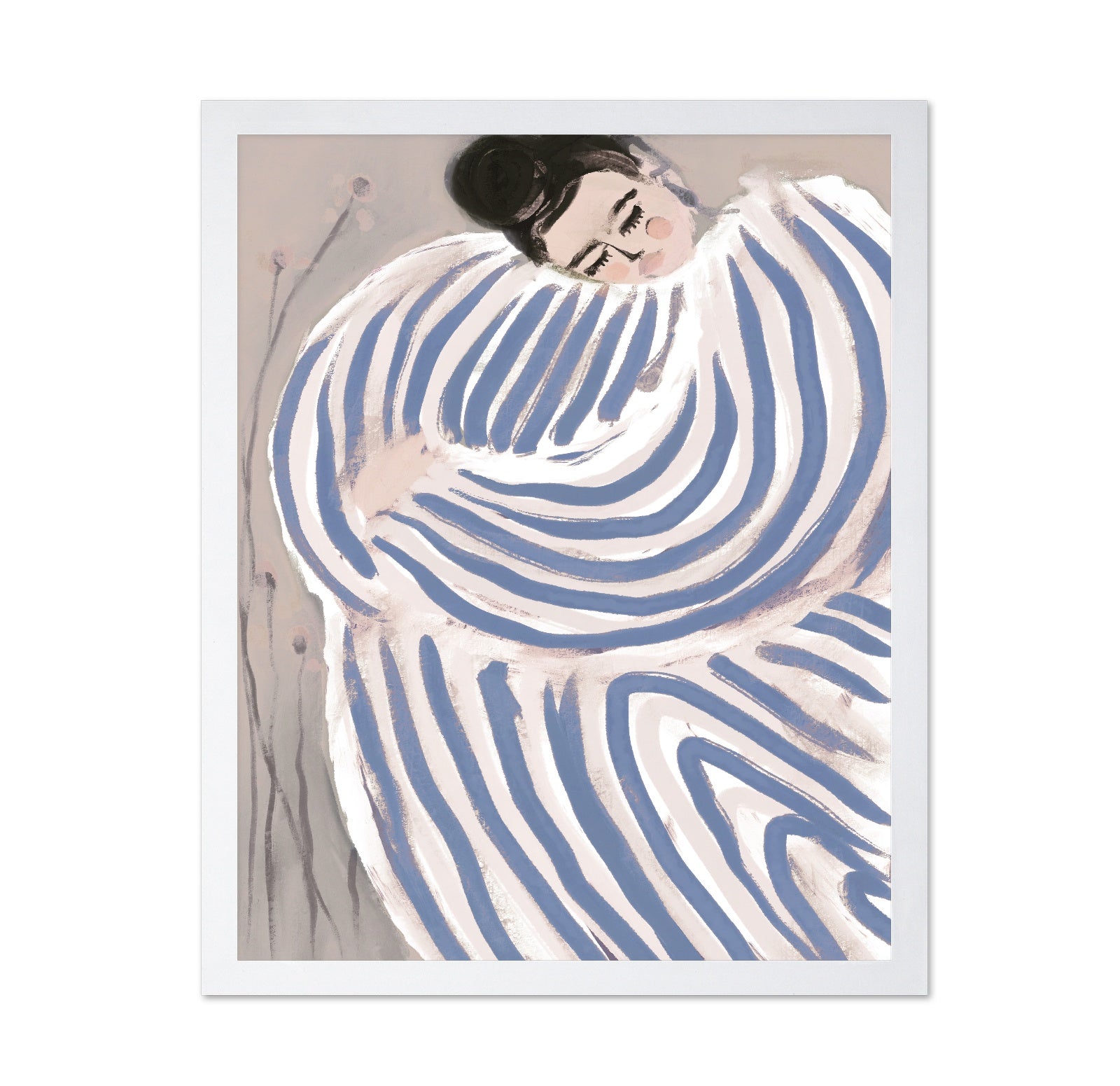 Curled Striped Figure