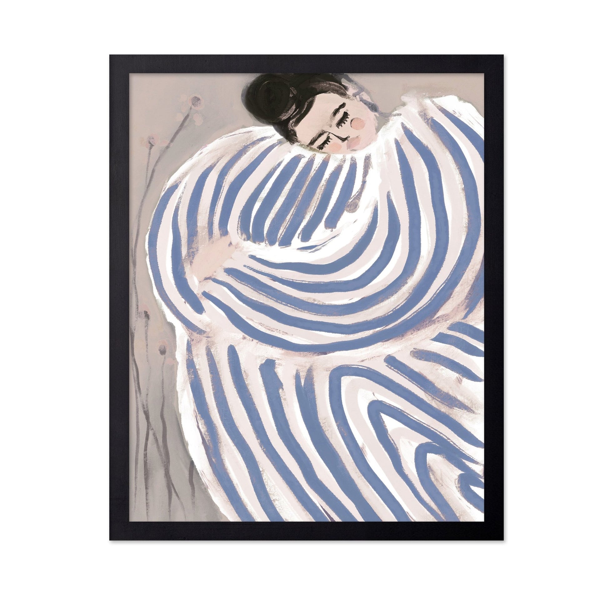 Curled Striped Figure