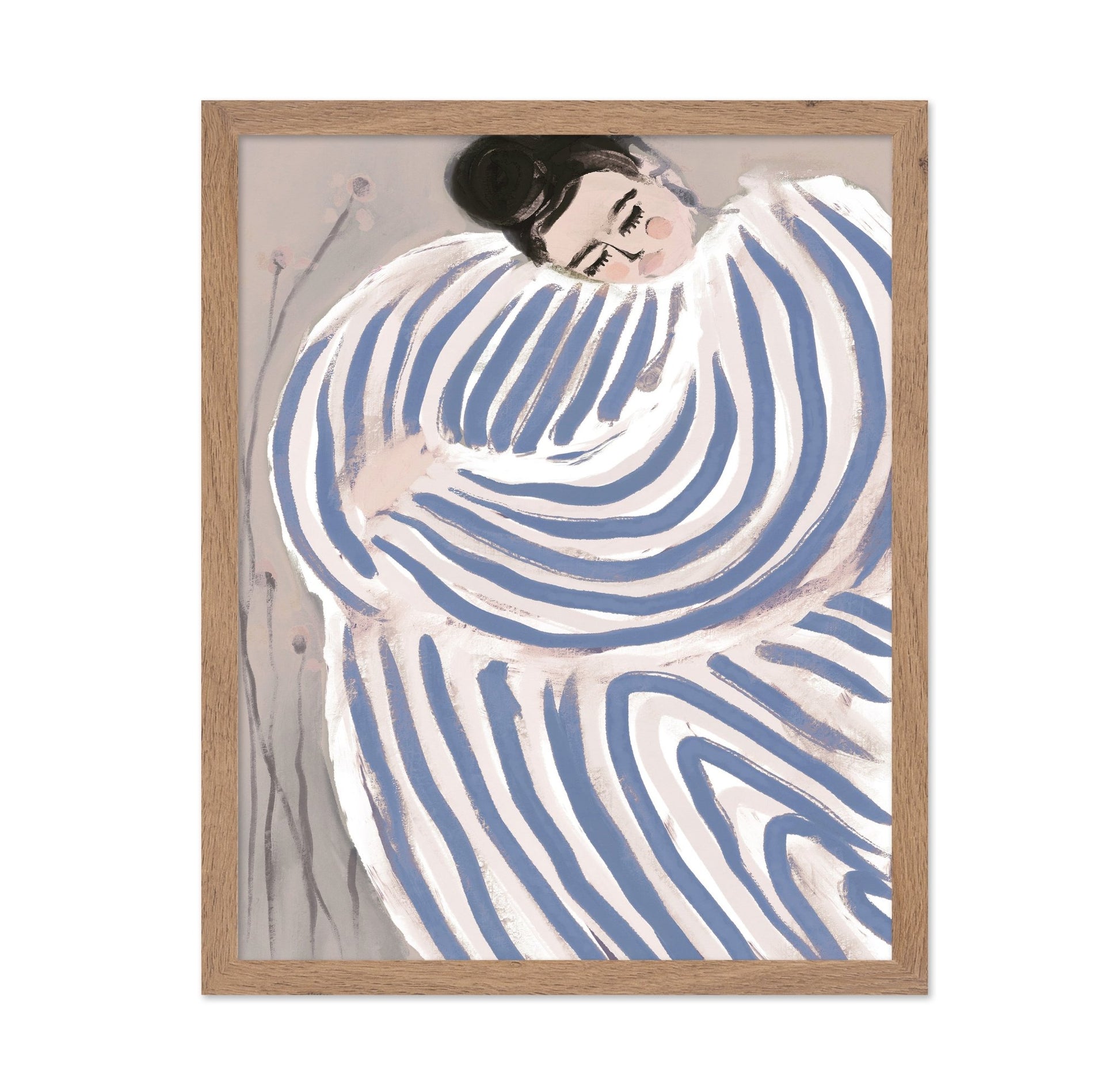Curled Striped Figure