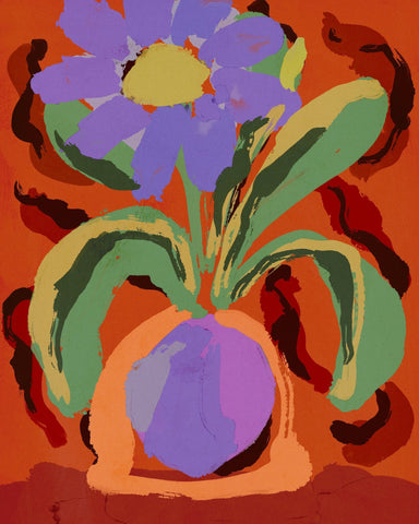Bold Floral Vase