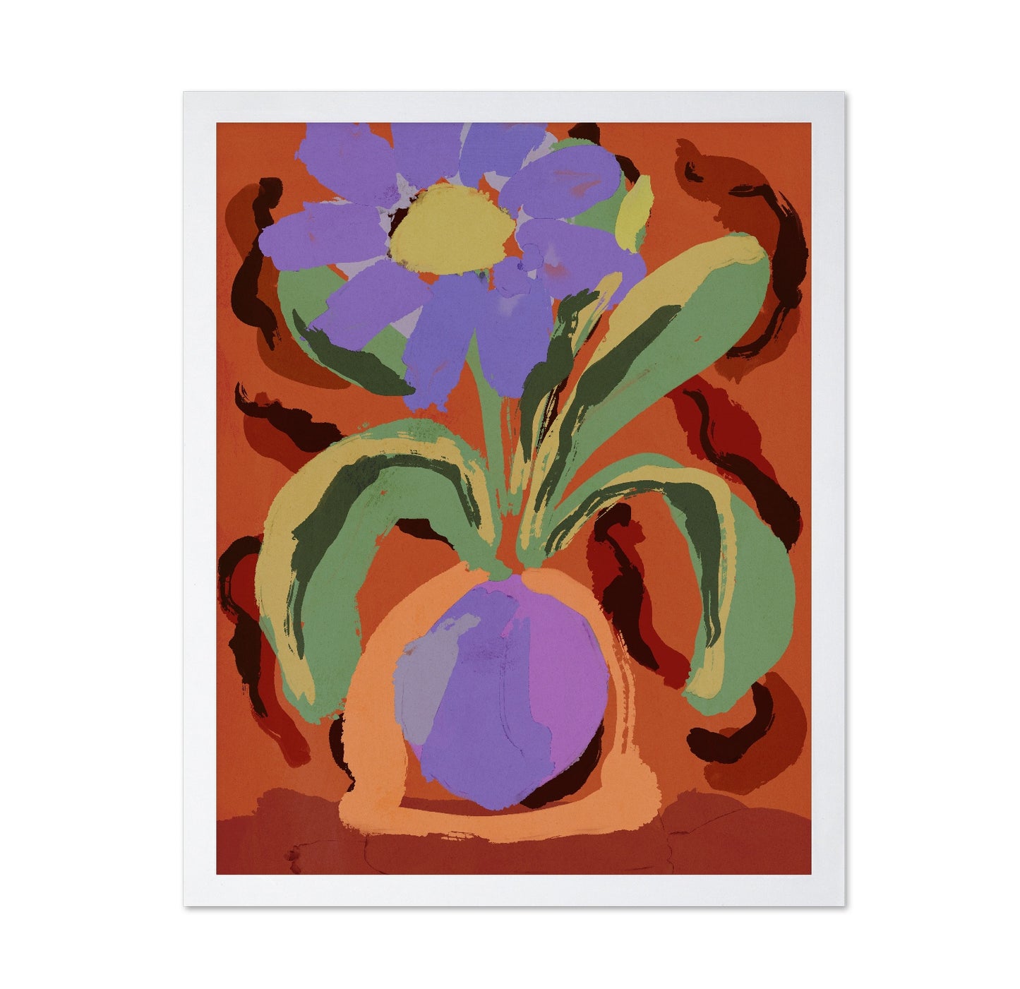 Bold Floral Vase