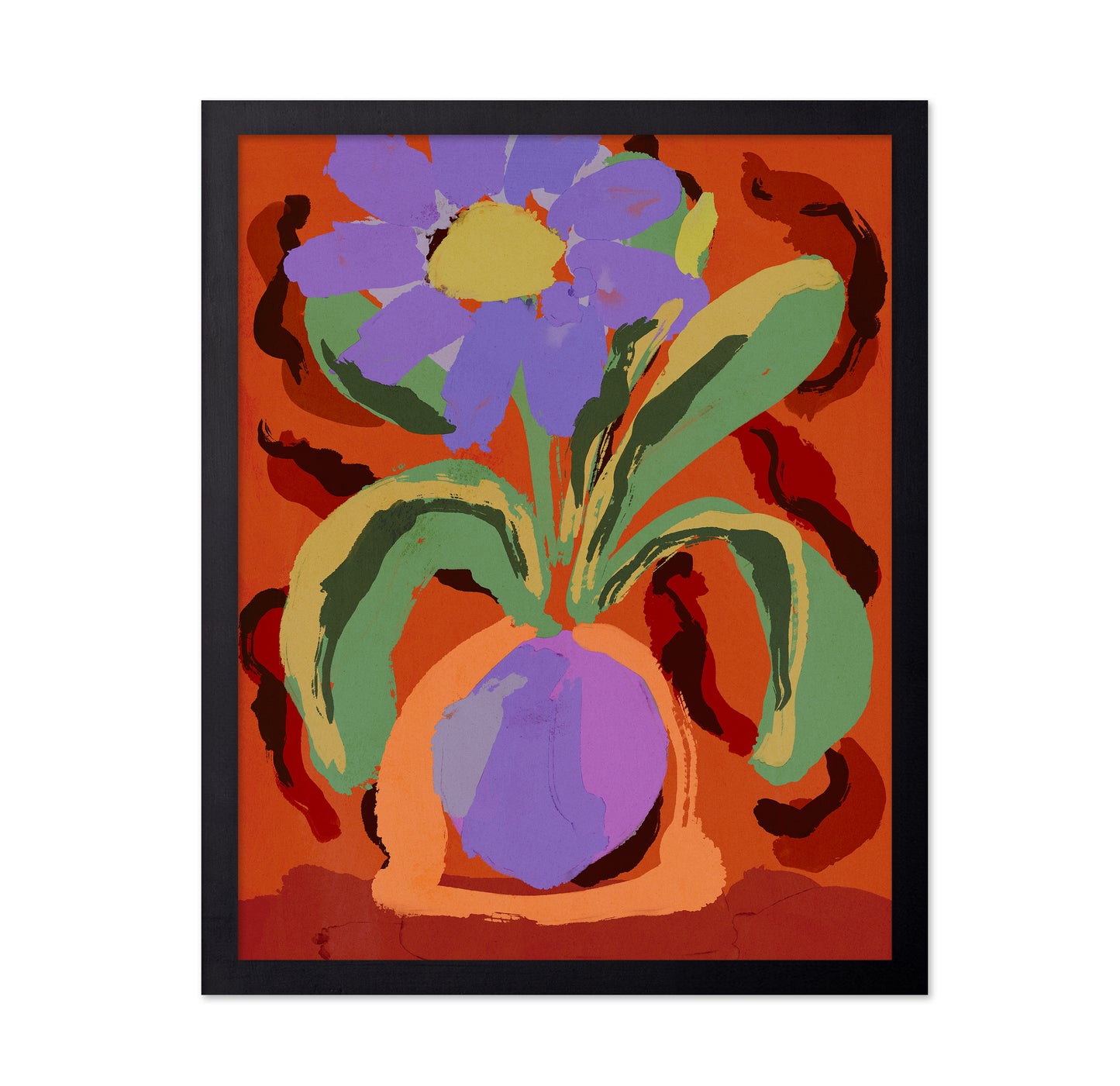 Bold Floral Vase