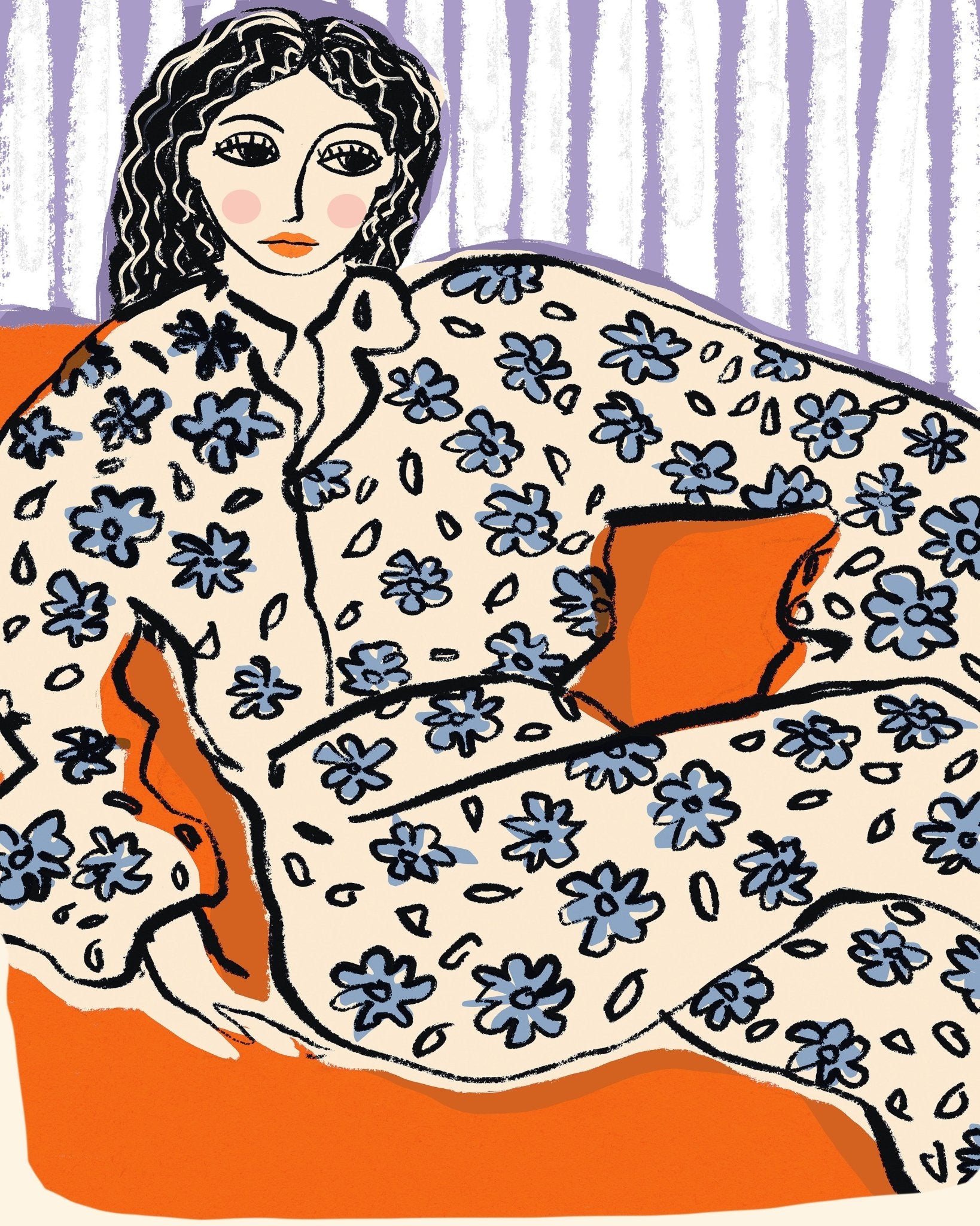 Floral Lounge Woman