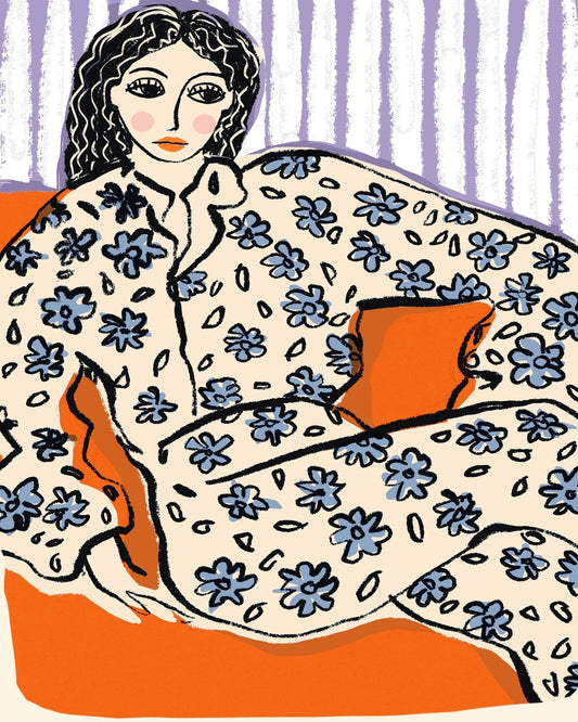 Floral Lounge Woman