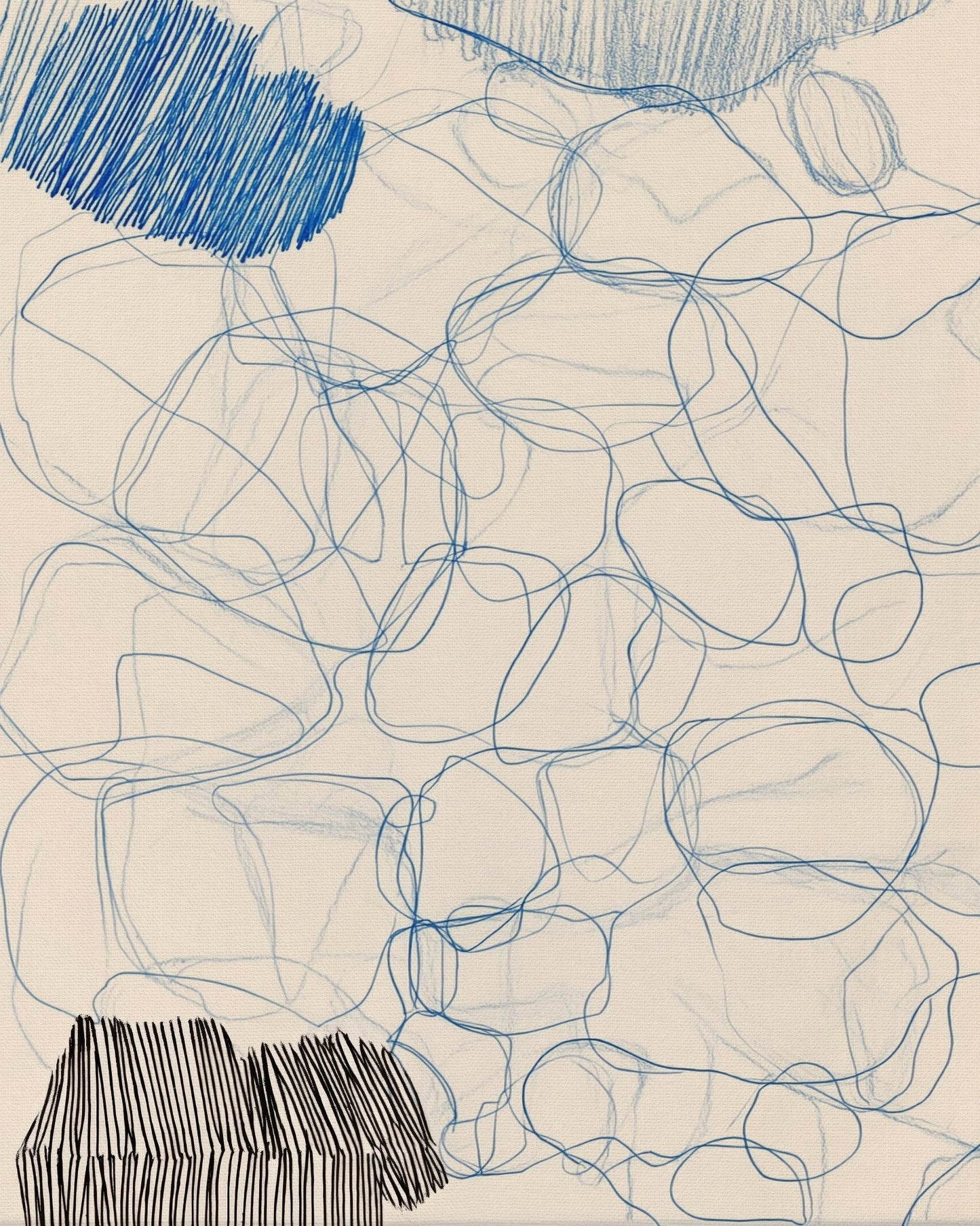 Blue Sketch Forms