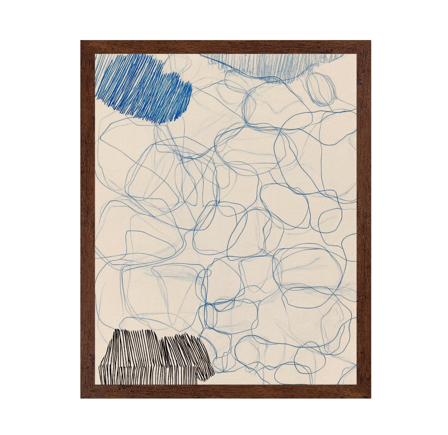 Blue Sketch Forms