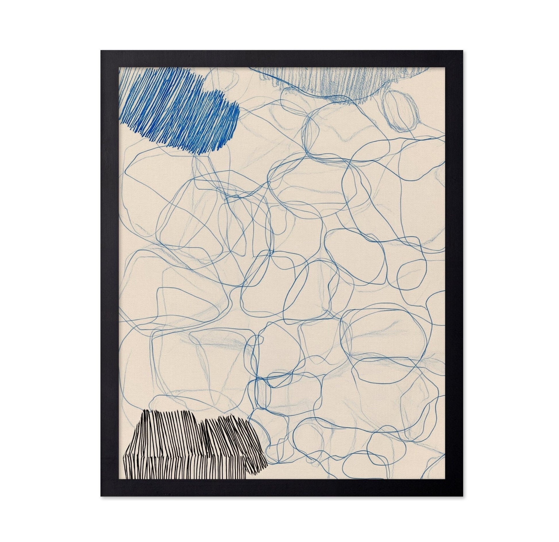 Blue Sketch Forms
