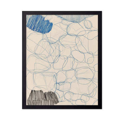 Blue Sketch Forms