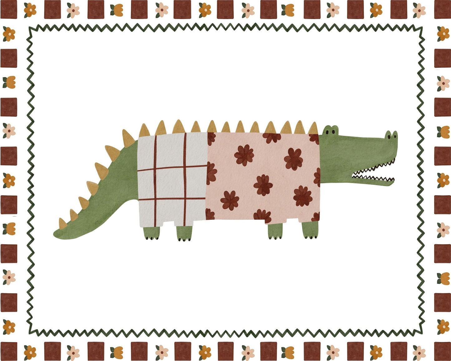 Patterned Crocodile