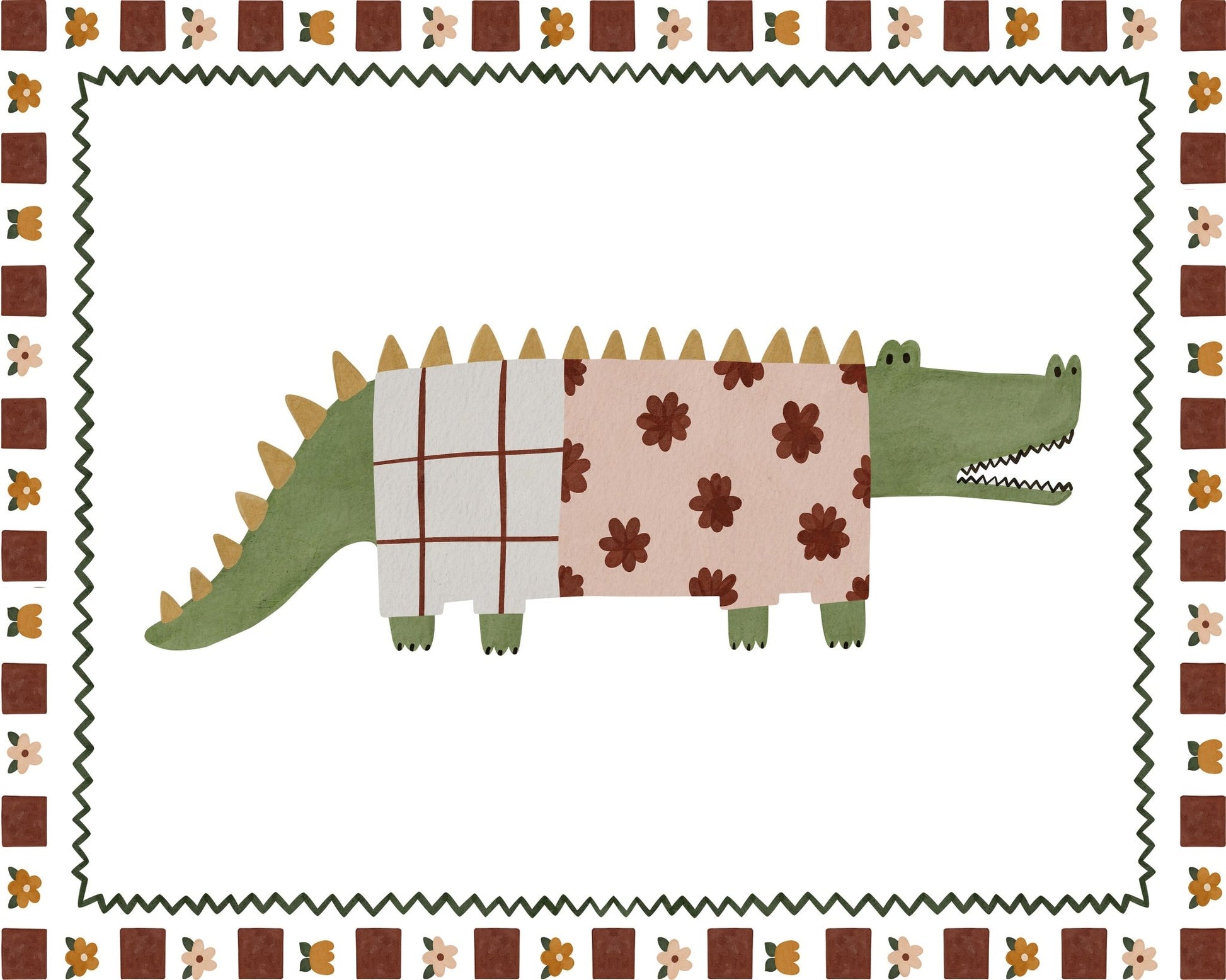 Patterned Crocodile