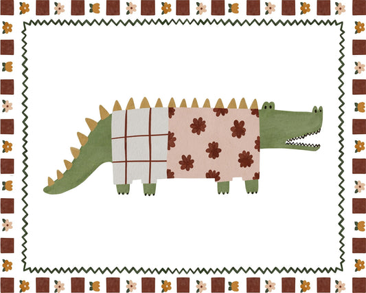 Patterned Crocodile