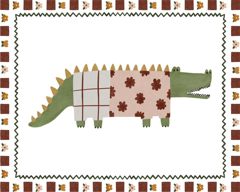 Patterned Crocodile