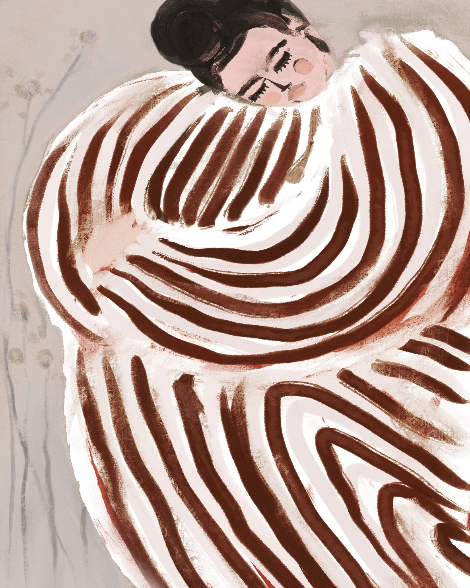Cozy Striped Figure