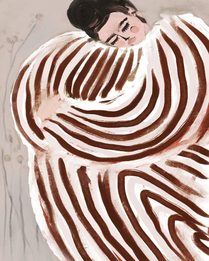 Cozy Striped Figure