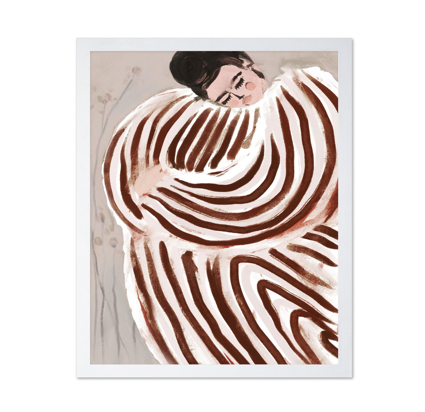 Cozy Striped Figure