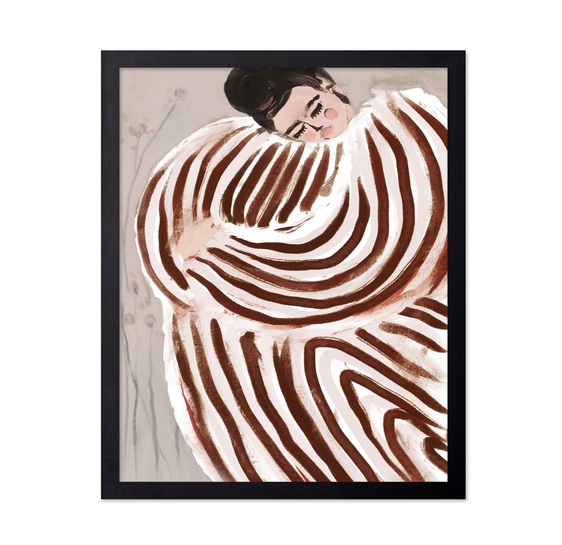 Cozy Striped Figure