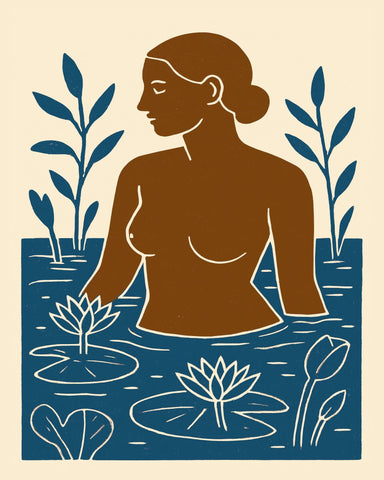 Serene Water Woman