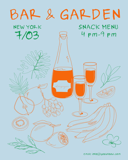 Bar Garden Poster