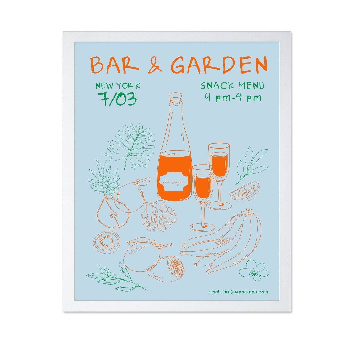 Bar Garden Poster