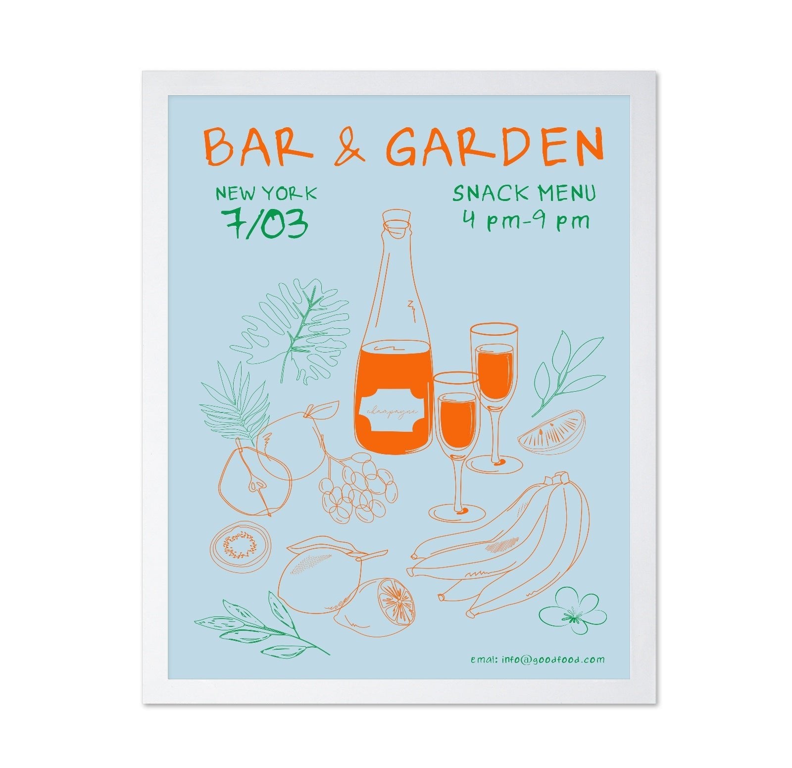 Bar Garden Poster