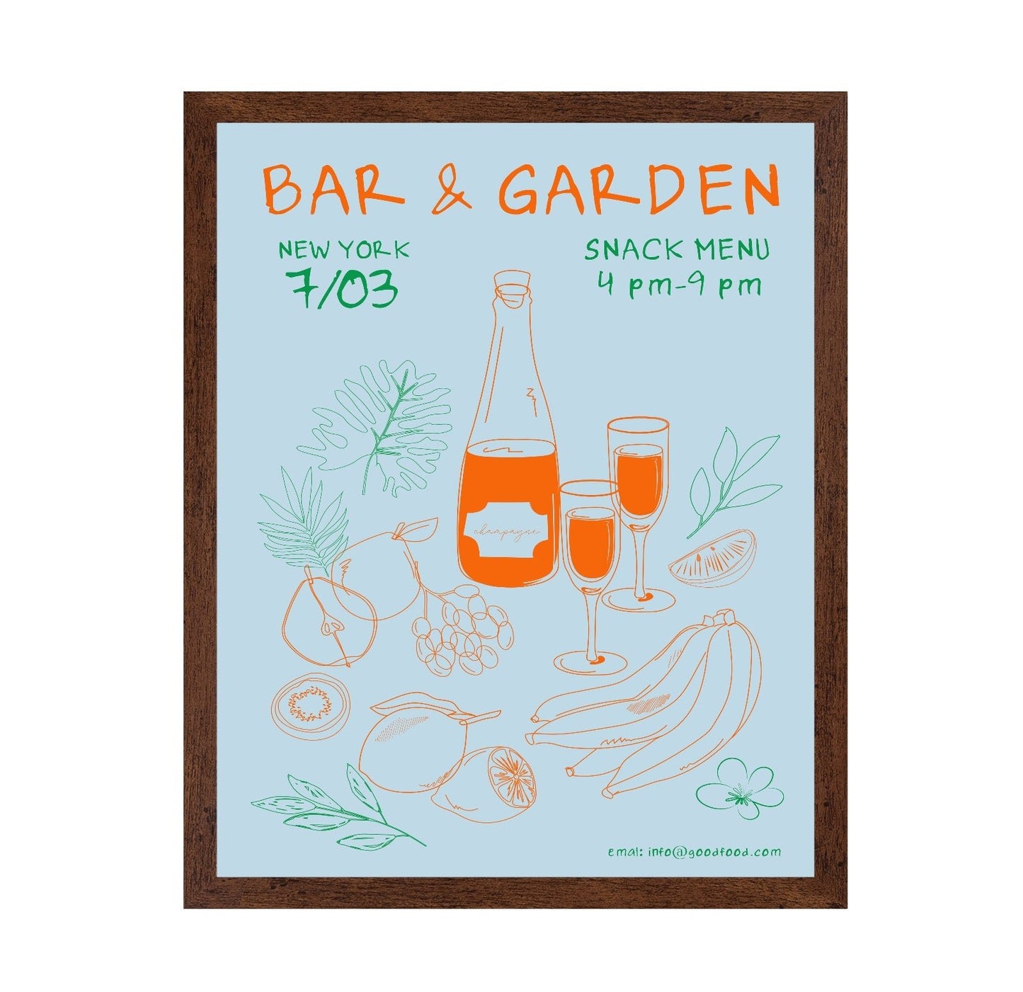 Bar Garden Poster