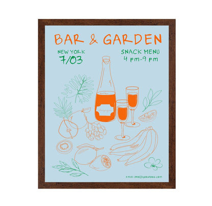 Bar Garden Poster