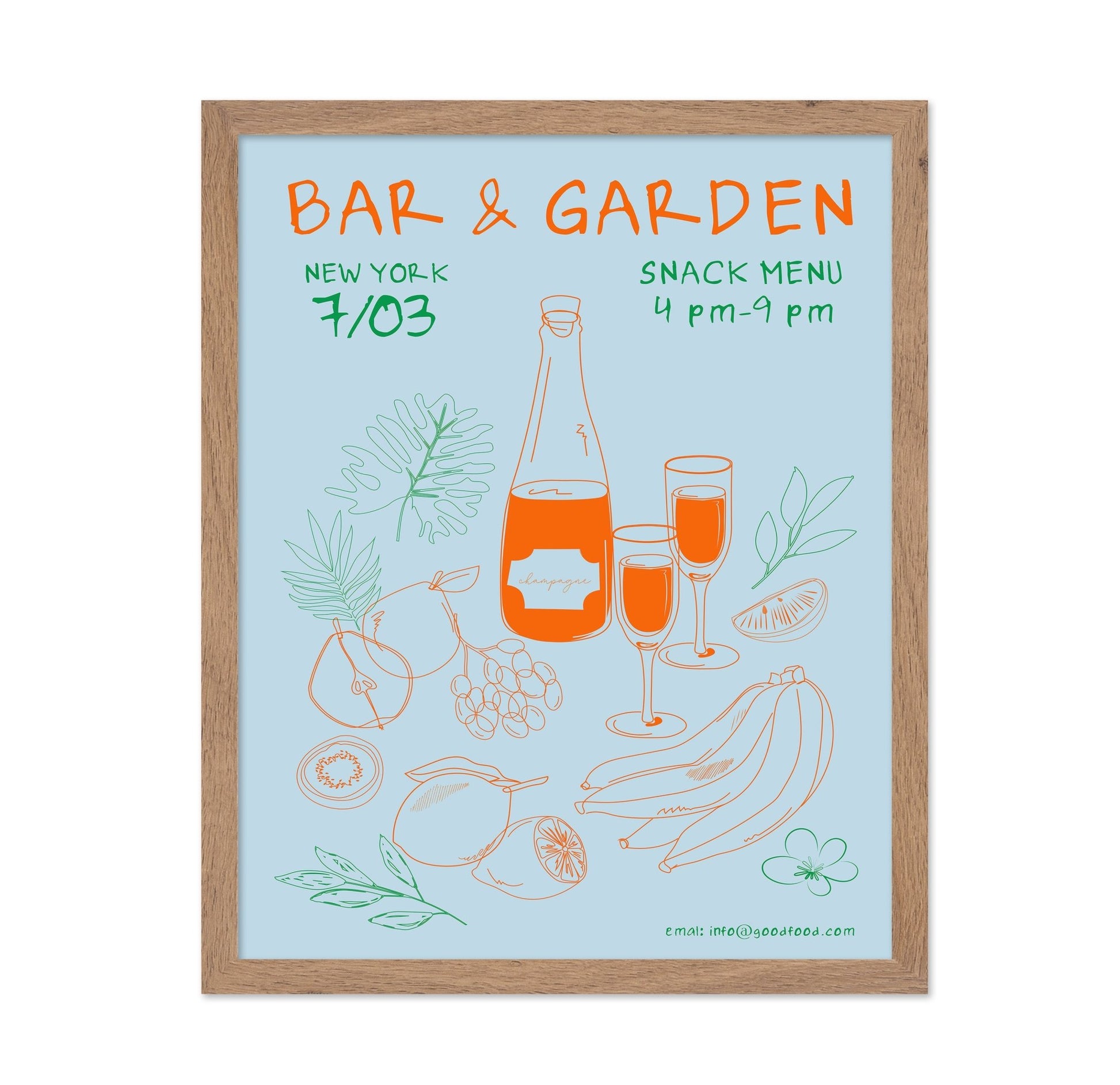 Bar Garden Poster