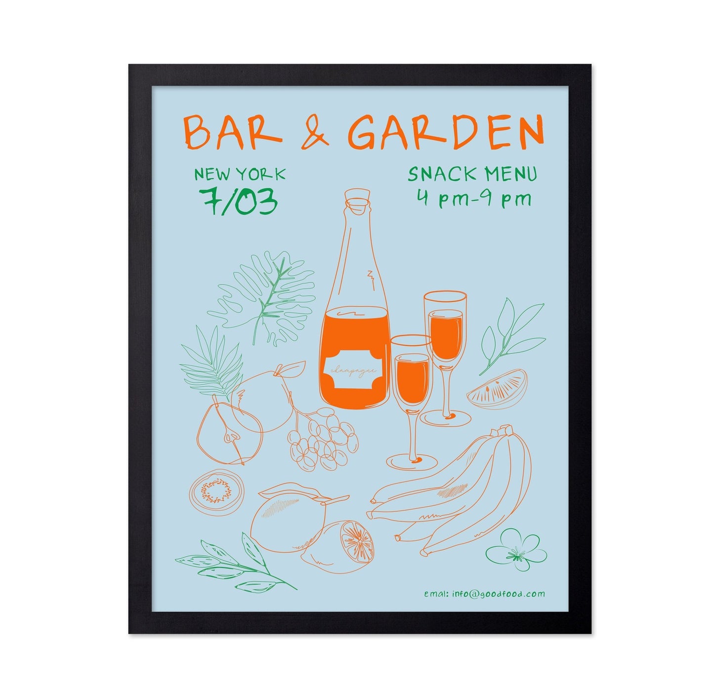 Bar Garden Poster