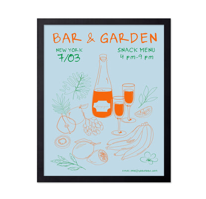 Bar Garden Poster