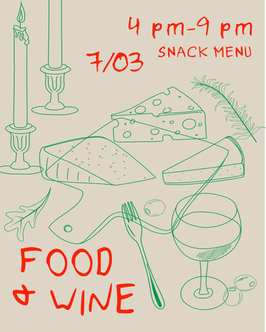 Food and Wine Sketch