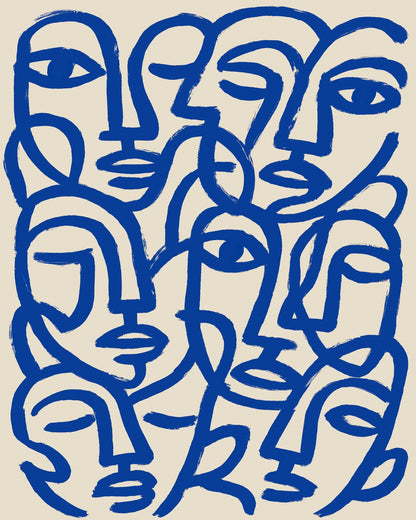 Blue Faces Unity