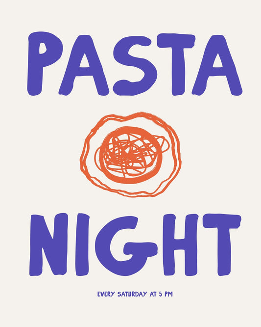 Pasta Night Poster