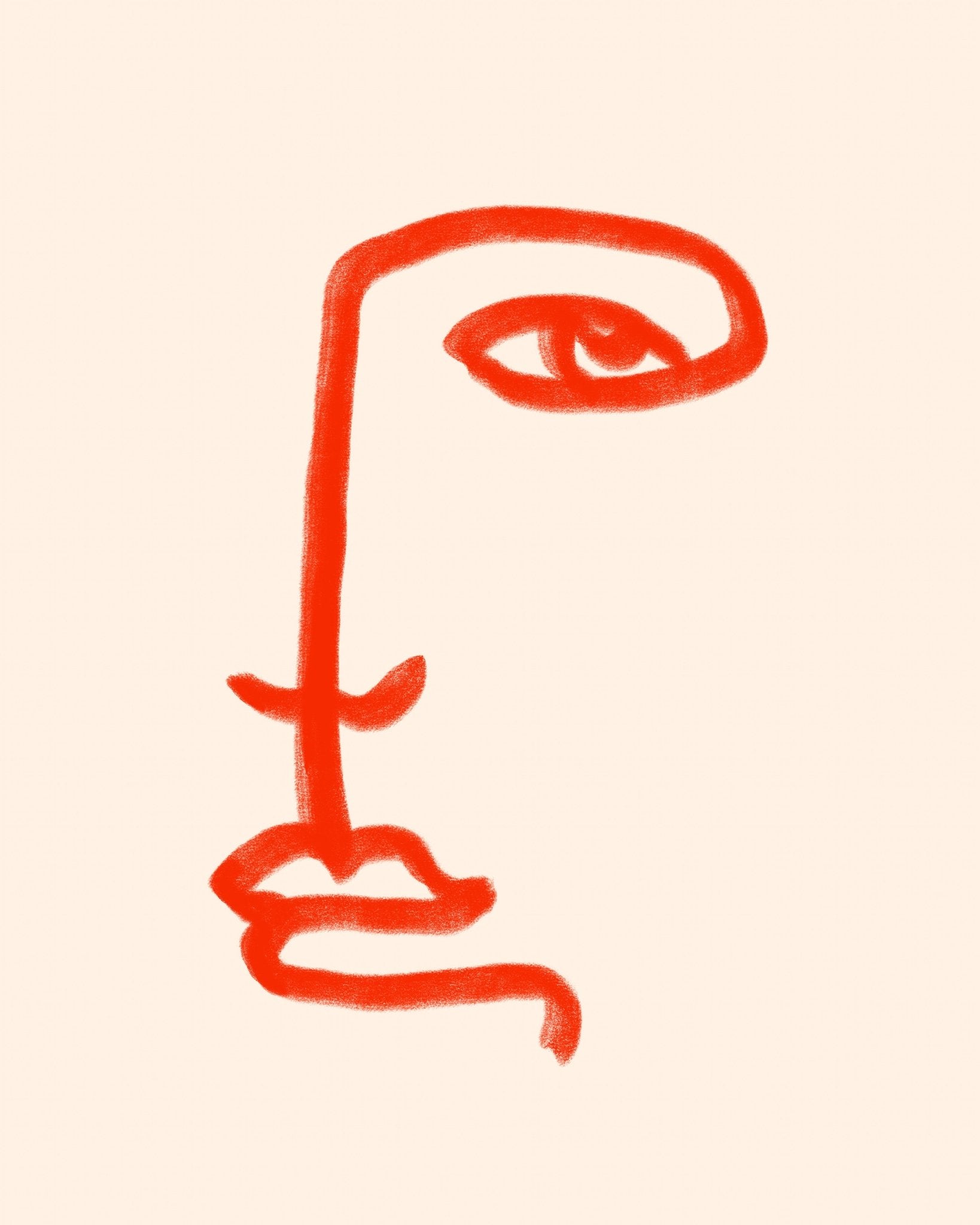 Red Line Face