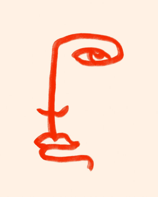 Red Line Face