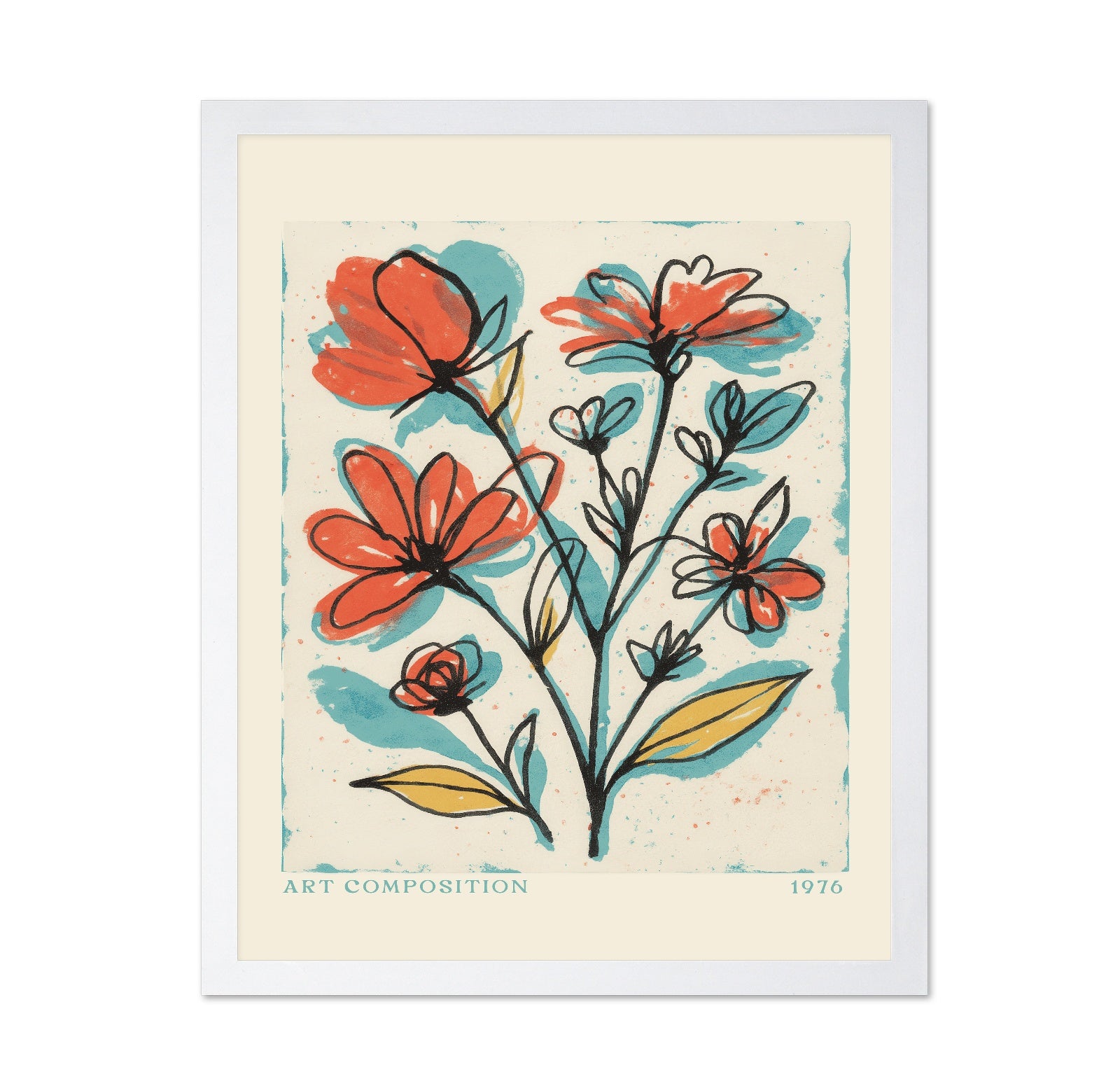 Colorful Floral Sketch No1